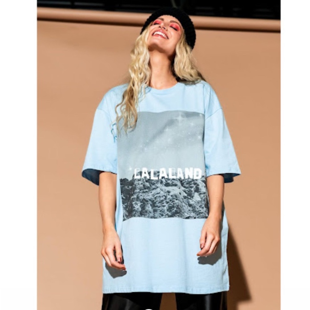 Dressed in Lala Living in Lalaland oversized tee